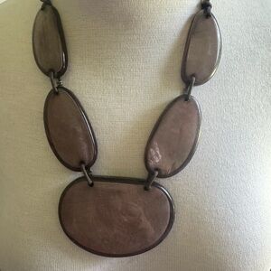 Macy's Brown Necklace with Organic Design